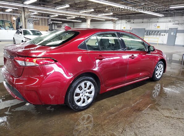 JTDEPMAE9NJ193592 2022 TOYOTA COROLLA Red 