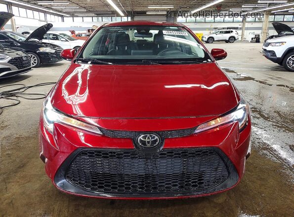 JTDEPMAE9NJ193592 2022 TOYOTA COROLLA Red Вид спереду