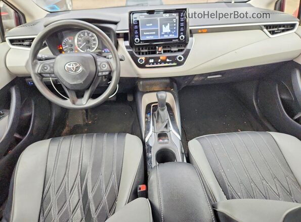 JTDEPMAE9NJ209693 2022 TOYOTA COROLLA Black წინა პანელის ხედი