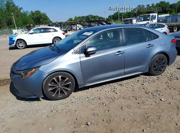 JTDEPMAEXMJ127034 2021 TOYOTA COROLLA Blue Առջևի ձախ երեք քառորդ տեսարան