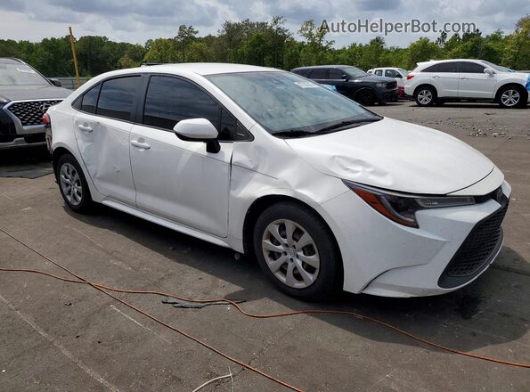JTDEPMAEXMJ153861 2021 TOYOTA COROLLA Белый Передняя правая четверть