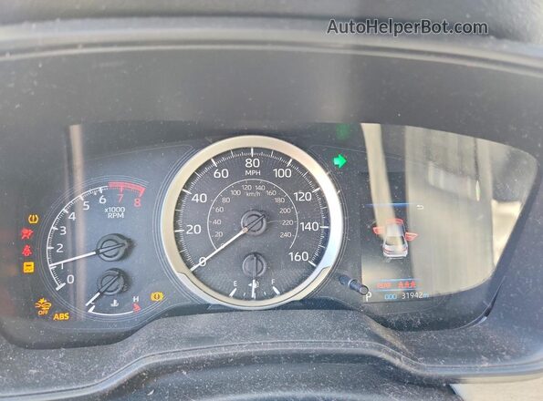 JTDEPMAEXNJ205104 2022 TOYOTA COROLLA Blue Instrument cluster view