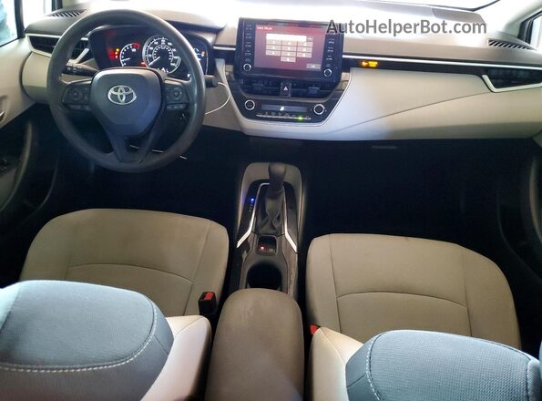 JTDEPRAE1LJ061923 2020 TOYOTA COROLLA Silver Widok deski rozdzielczej