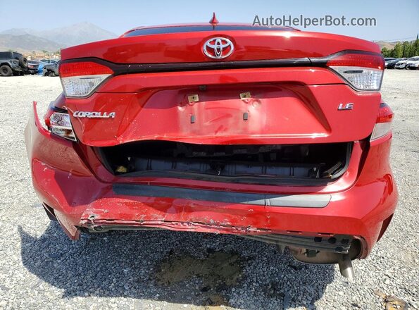 JTDEPRAE1LJ096770 2020 TOYOTA COROLLA Red Widok z tyłu