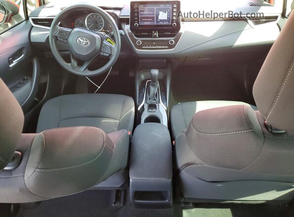 JTDEPRAE1LJ096770 2020 TOYOTA COROLLA Red Widok deski rozdzielczej