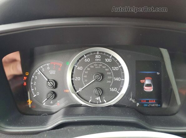 JTDEPRAE1LJ109176 2020 TOYOTA COROLLA Красный Вид щитка приборов