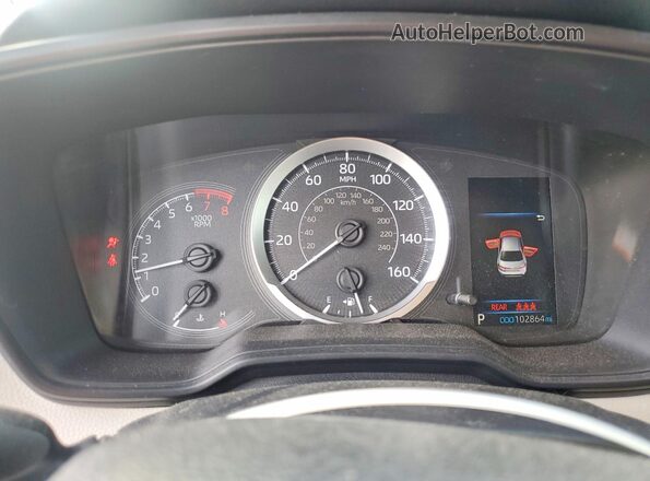JTDEPRAE2LJ003142 2020 TOYOTA COROLLA White ხელსაწყოთა პანელის ხედი