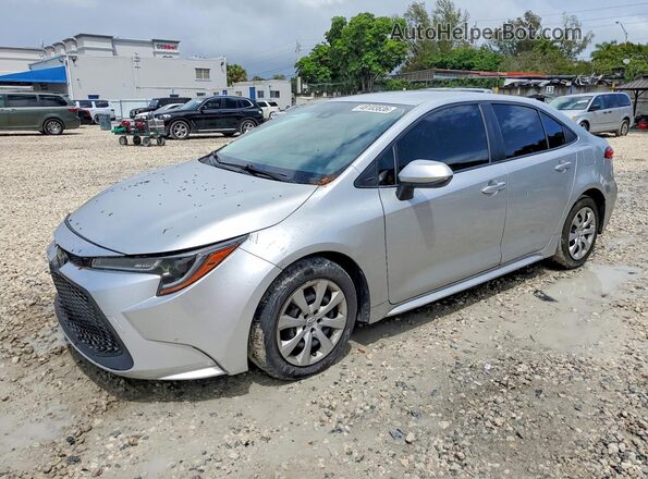 JTDEPRAE3LJ041107 2020 TOYOTA COROLLA Silver წინა მარცხენა ხედი სამი მეოთხედიდან