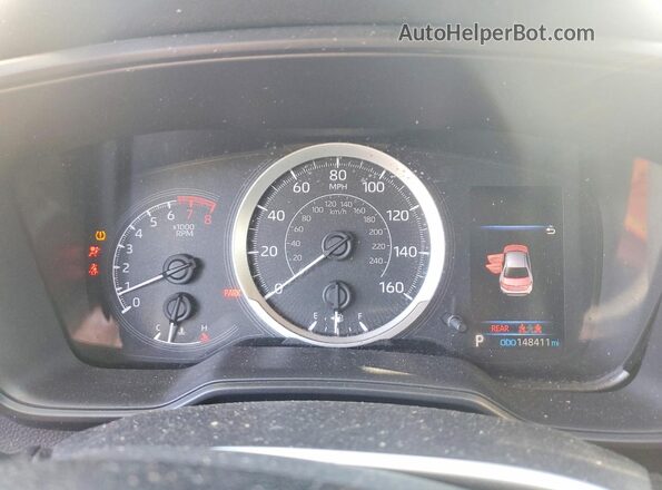 JTDEPRAE4LJ025644 2020 TOYOTA COROLLA Blue Instrument cluster view