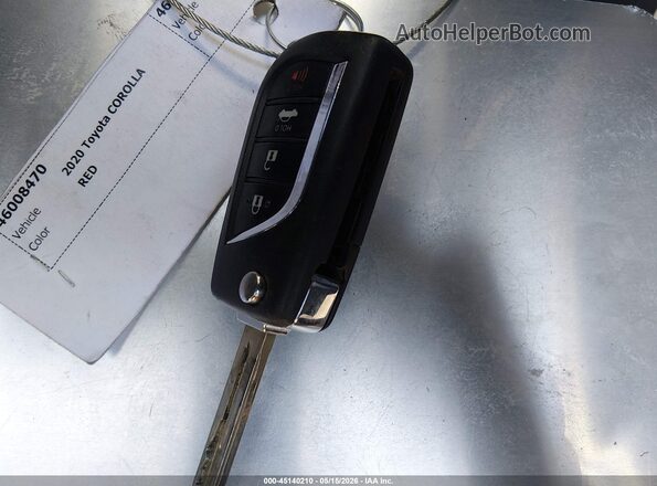 JTDEPRAE8LJ021421 2020 TOYOTA COROLLA Красный Вид панели приборов