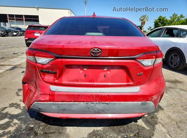 JTDEPRAE8LJ098919 2020 TOYOTA COROLLA Красный Вид сзади