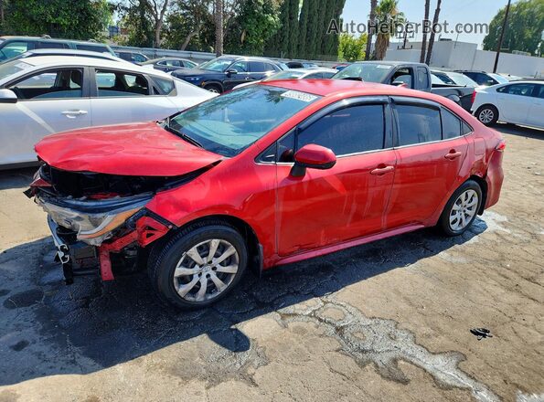 JTDEPRAE8LJ098919 2020 TOYOTA COROLLA Красный Передняя левая четверть