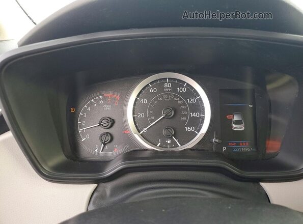 JTDEPRAE9LJ037899 2020 TOYOTA COROLLA Burgundy Widok zestawu wskaźników