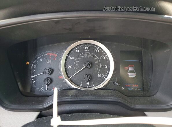 JTDEPRAEXLJ005950 2020 TOYOTA COROLLA White Vista del cuadro de instrumentos