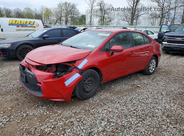 JTDEPRAEXLJ046174 2020 TOYOTA COROLLA Red წინა მარცხენა ხედი სამი მეოთხედიდან
