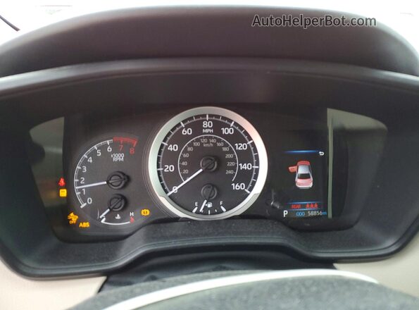 JTDEPRAEXLJ046174 2020 TOYOTA COROLLA Red ხელსაწყოთა პანელის ხედი