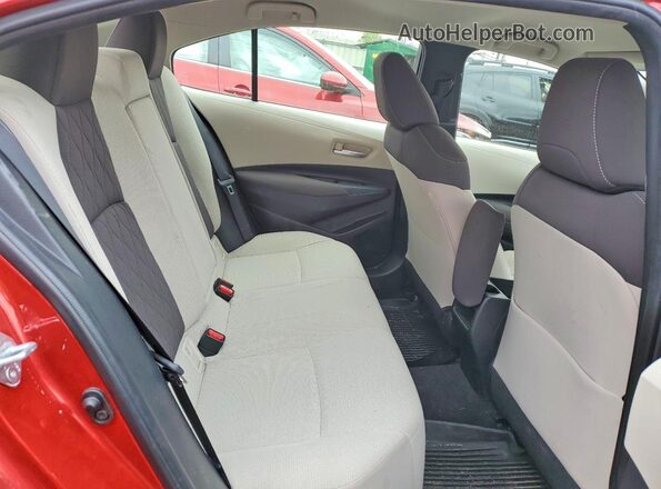 JTDEPRAEXLJ046174 2020 TOYOTA COROLLA Red უკანა სავარძლების ხედი