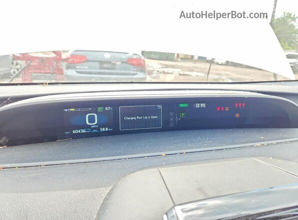 JTDKAMFP5N3203067 2022 TOYOTA PRIUS White Instrument cluster view