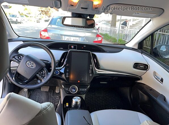 JTDKAMFP7N3218640 2022 TOYOTA PRIUS White Вид щитка приладів