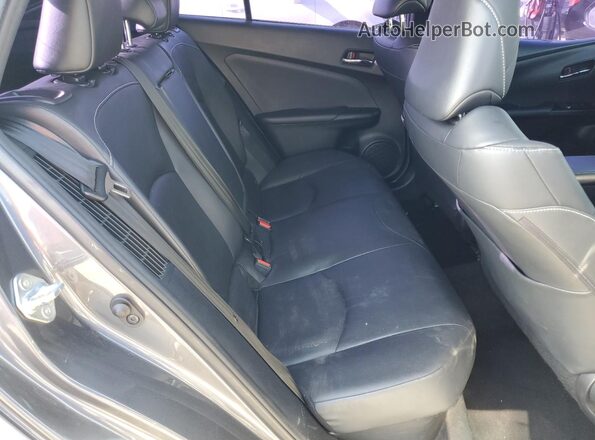 JTDKAMFP8N3221420 2022 TOYOTA PRIUS Gray Vista de los asientos traseros