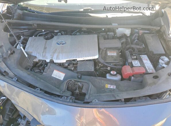 JTDKAMFP9M3187714 2021 TOYOTA PRIUS Серый Вид задней части салона