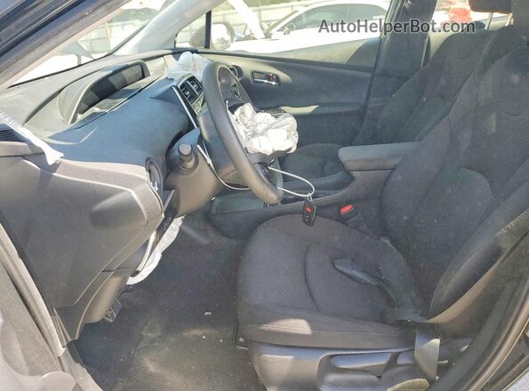 JTDKAMFU0M3148824 2021 TOYOTA PRIUS Черный Вид салона спереди