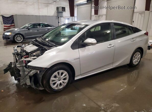 JTDKAMFU3M3143438 2021 TOYOTA PRIUS Silver Przód lewy