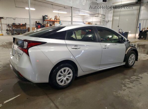 JTDKAMFU3M3143438 2021 TOYOTA PRIUS Silver Tył prawy