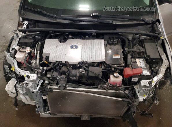 JTDKAMFU3M3143438 2021 TOYOTA PRIUS Silver Widok wnętrza z tyłu