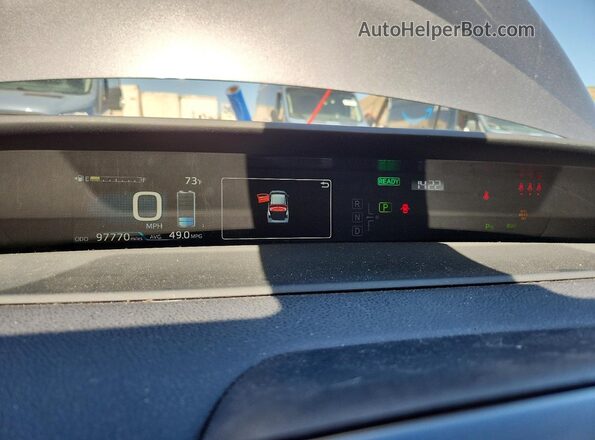 JTDKAMFU8M3149106 2021 TOYOTA PRIUS Серый Вид щитка приборов