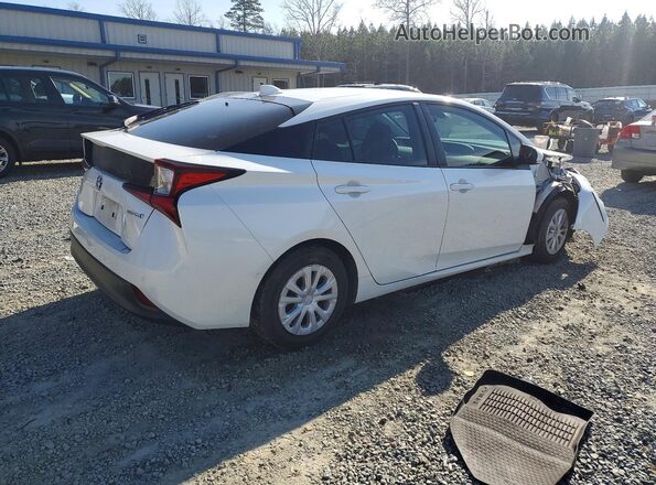 JTDKAMFUXN3172727 2022 TOYOTA PRIUS White Trasero derecho