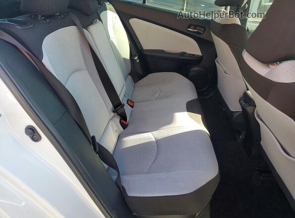 JTDKAMFUXN3172727 2022 TOYOTA PRIUS White Vista de los asientos traseros