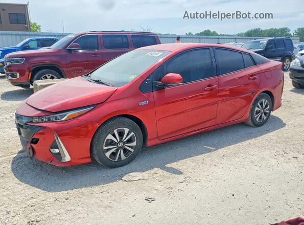 JTDKARFP8J3073745 2018 TOYOTA PRIUS Red Przód lewy