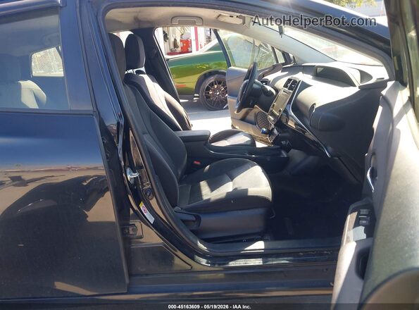 JTDKARFU9G3011978 2016 TOYOTA PRIUS Black Widok wnętrza z przodu