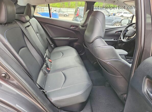 JTDKARFUXH3040634 2017 TOYOTA PRIUS Gray Rear seats view