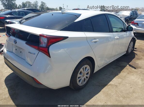JTDKARFUXK3070255 2019 TOYOTA PRIUS Белый Задняя правая четверть