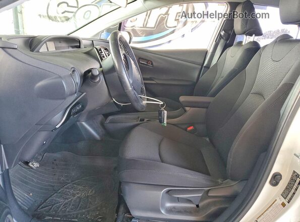 JTDKARFUXK3097939 2019 TOYOTA PRIUS Белый Вид салона спереди