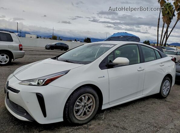 JTDKARFUXK3099772 2019 TOYOTA PRIUS Белый Передняя левая четверть