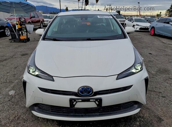 JTDKARFUXK3099772 2019 TOYOTA PRIUS Белый Вид спереди