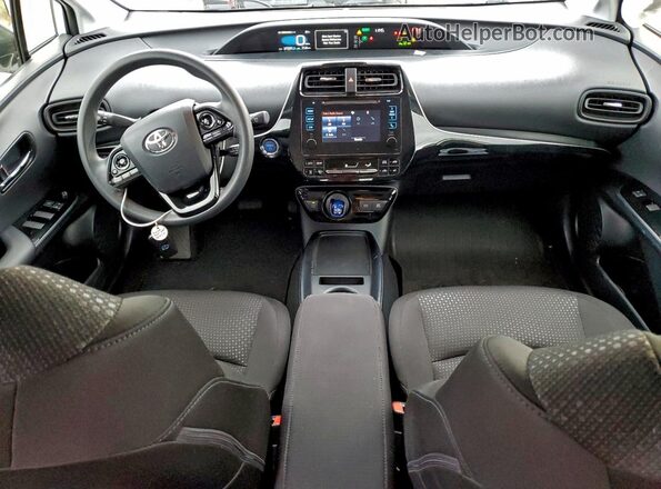 JTDKARFUXK3099772 2019 TOYOTA PRIUS Белый Вид панели приборов