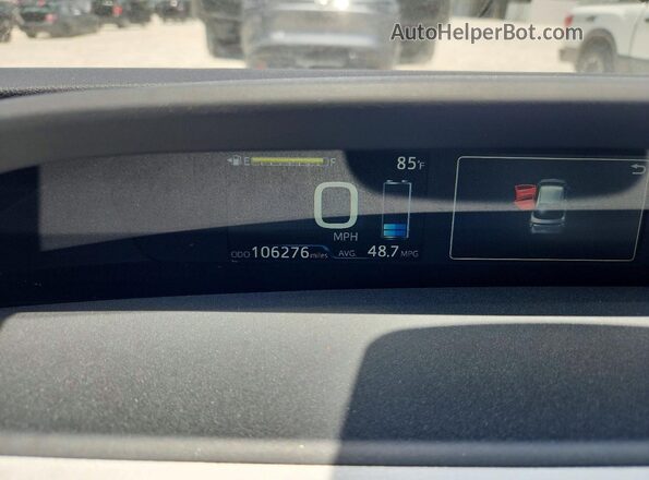 JTDKBRFU2H3044481 2017 TOYOTA PRIUS Серый Вид щитка приборов