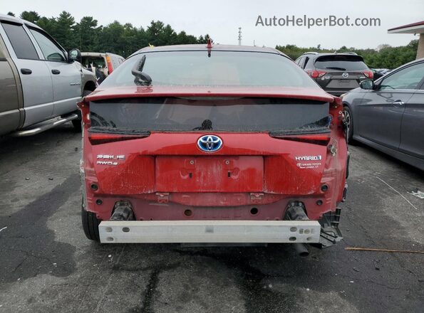 JTDL9RFU3K3011903 2019 TOYOTA PRIUS Красный Вид сзади