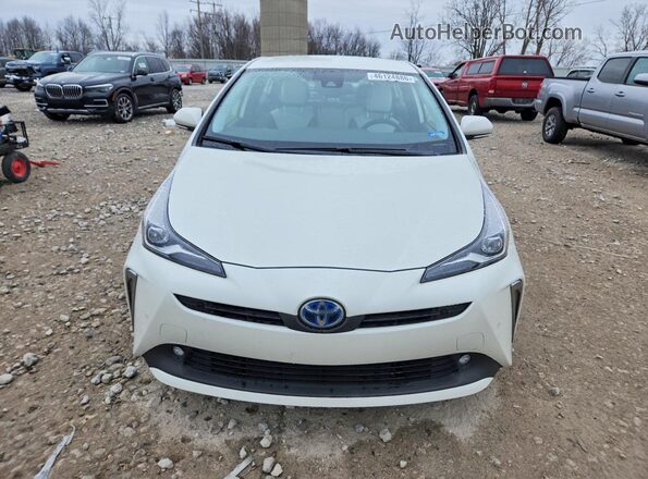 JTDL9RFU6L3015137 2020 TOYOTA PRIUS White Widok z przodu