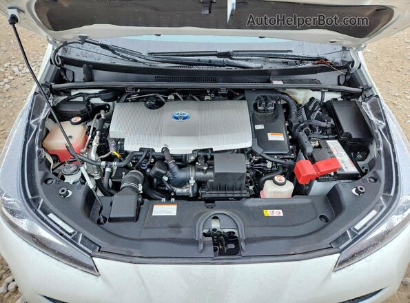 JTDL9RFU6L3015137 2020 TOYOTA PRIUS White Widok wnętrza z tyłu