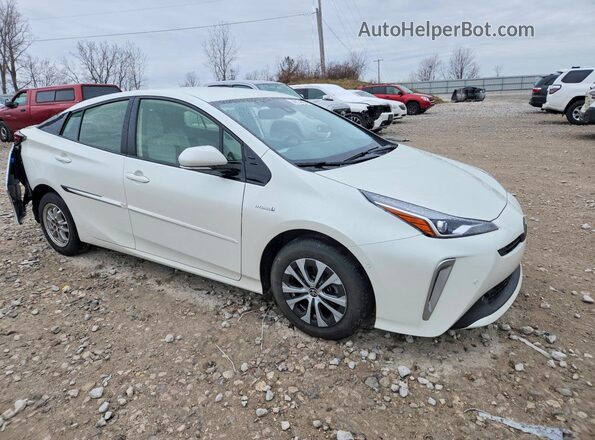 JTDL9RFU6L3015137 2020 TOYOTA PRIUS White Przód prawy