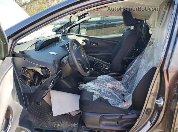 JTDL9RFUXK3003474 2019 TOYOTA PRIUS Gray წინა სალონის ხედი