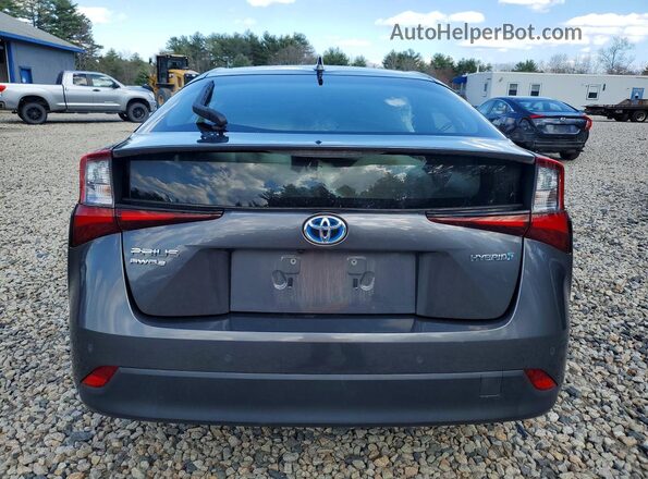 JTDL9RFUXK3003474 2019 TOYOTA PRIUS Gray უკანა ხედი