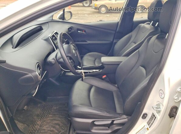 JTDL9RFUXK3011607 2019 TOYOTA PRIUS White Widok wnętrza z przodu