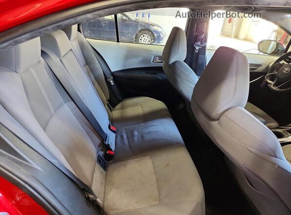 JTDP4RCE1LJ010808 2020 TOYOTA COROLLA Red Вид задніх сидінь