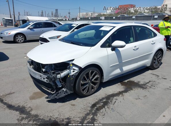 JTDP4RCE6LJ032139 2020 TOYOTA COROLLA White წინა მარცხენა ხედი სამი მეოთხედიდან